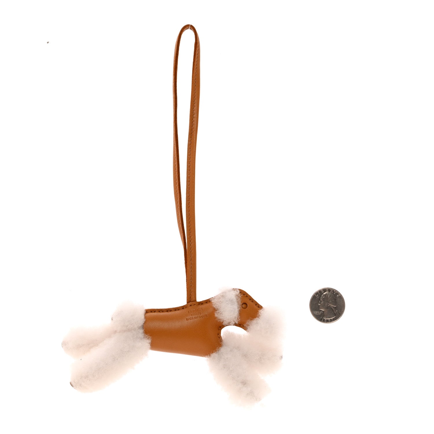 Hermes Milo Lambskin Shearling Budy Charm Biscuit 2 of 4