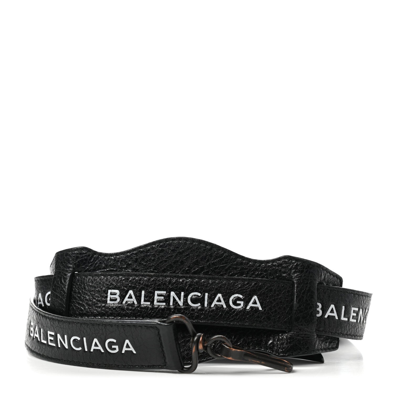 Balenciaga Agneau Classic Hardware Logo Shoulder Strap Black 1 of 5