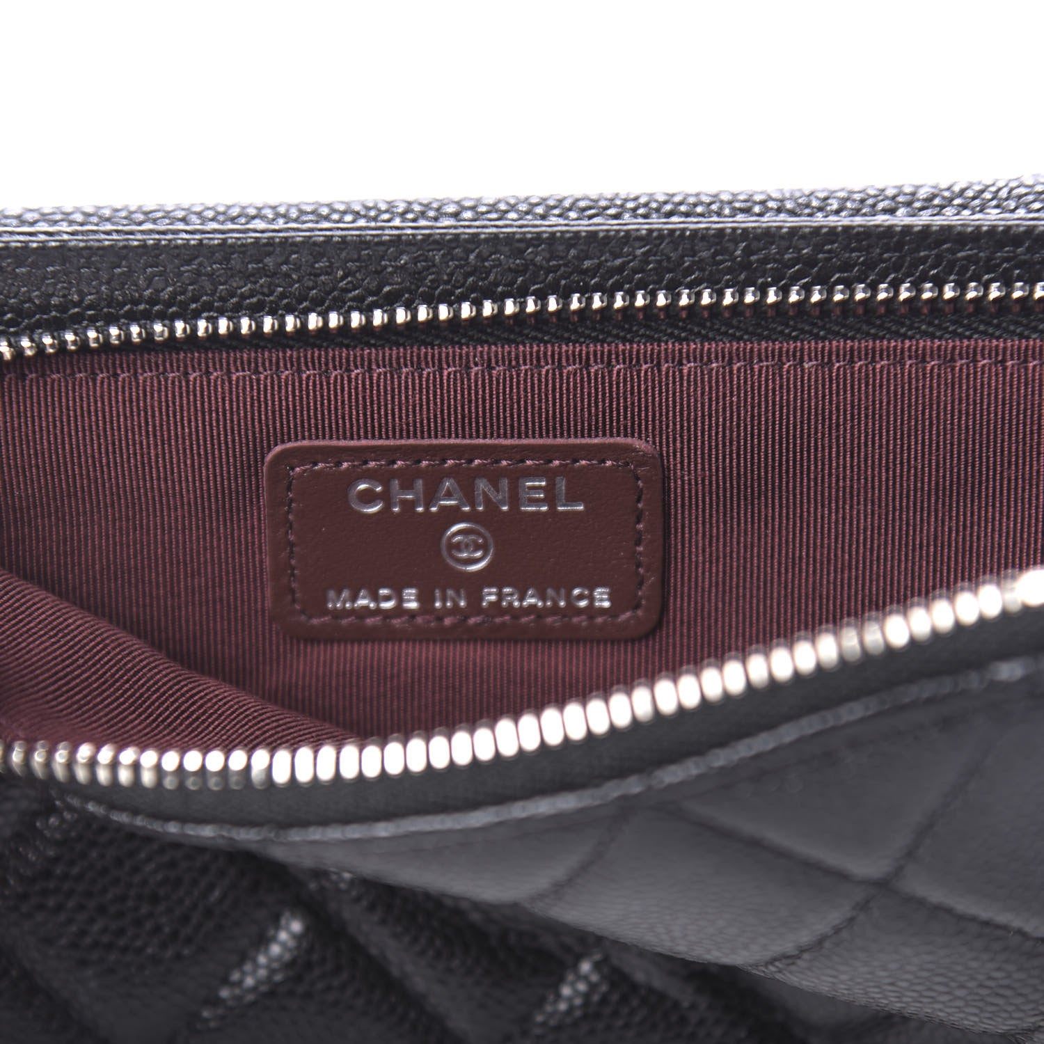 Chanel Caviar Quilted Zip Phone Case Black 9 of 12