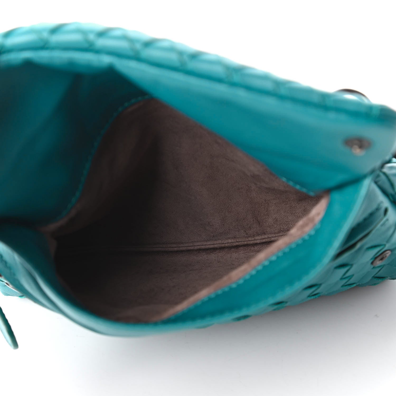 Bottega Veneta Nappa Intrecciato Mini Chain Messenger Aqua 5 of 10