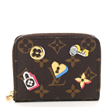Louis Vuitton Monogram LV Love Lock Zippy Coin Purse 1 of 6