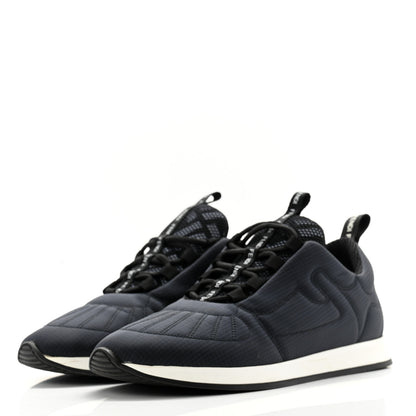 Fendi Nylon Womens FFreedom Sneakers 37 Blue Black 3 of 11