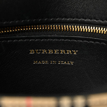Burberry Smooth Calfskin 1983 Knight Check Link Shoulder Bag Black 6 of 14