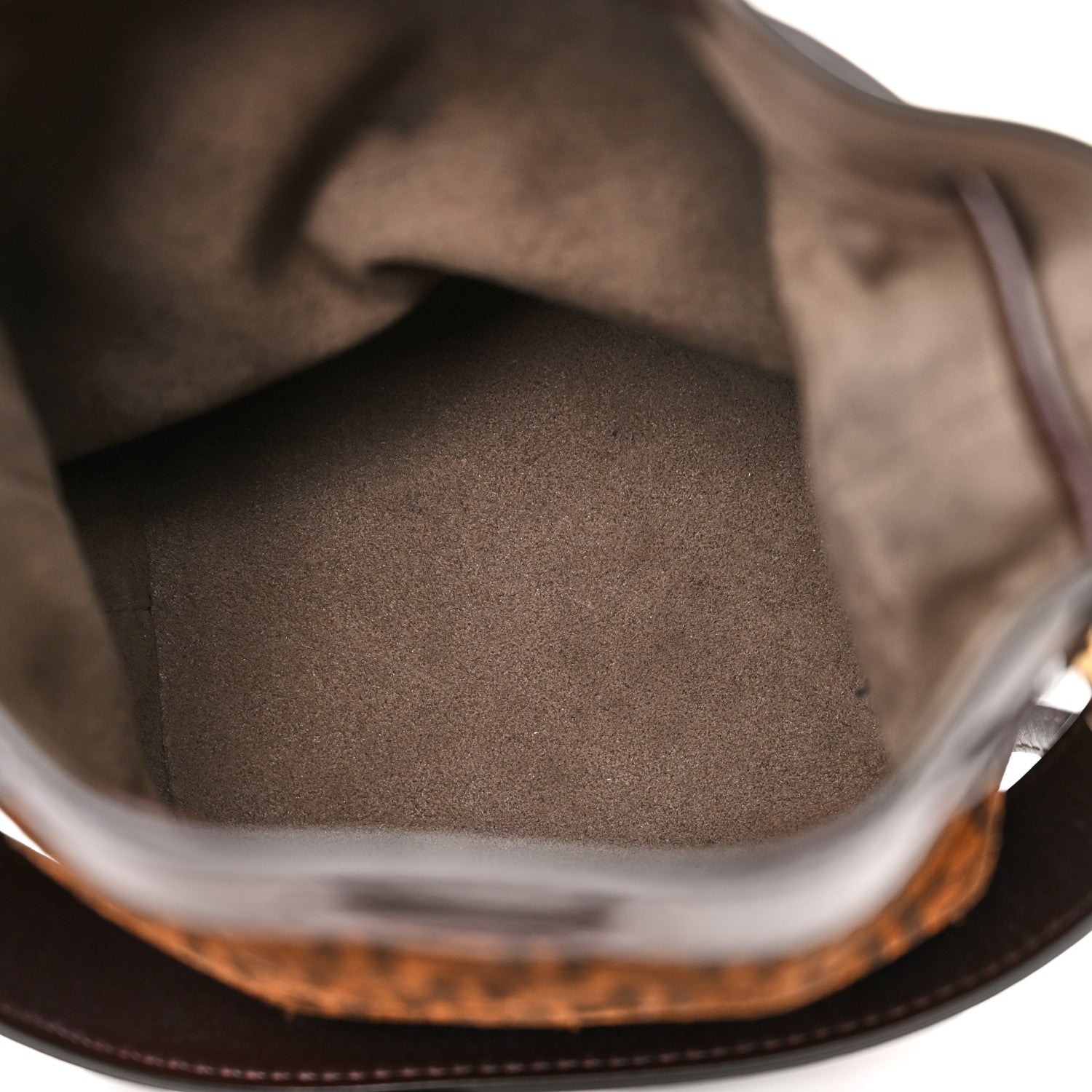 Fendi Suede Vitello King F is Fendi Micro FF Mini Mon Tresor Bucket Bag Sigaro Marrone Ebano 5 of 11