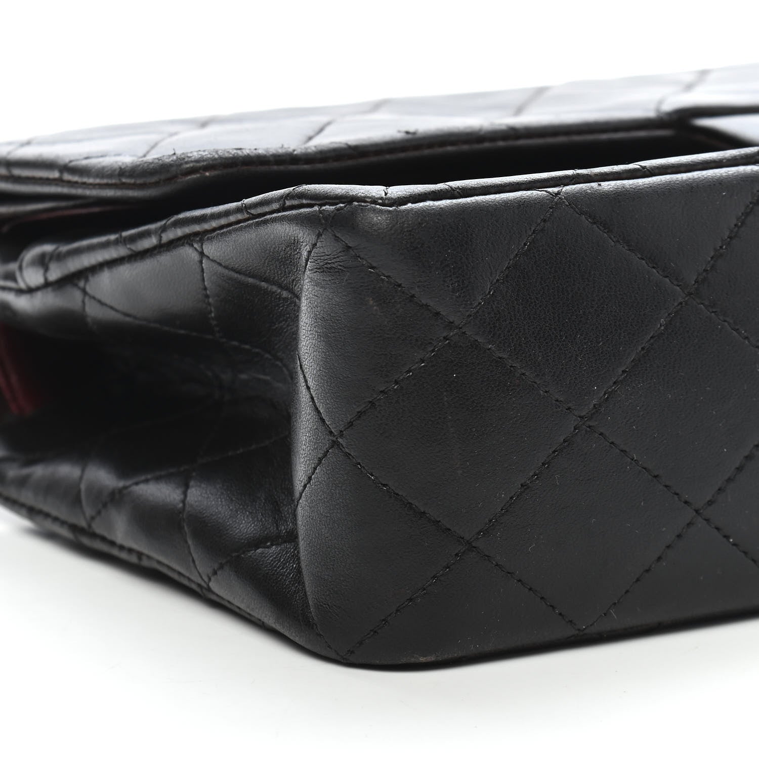 Chanel Lambskin Quilted Medium Double Flap Black 8 of 9