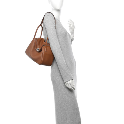 Hermes Taurillon Clemence Lindy 26 Gold 2 of 11