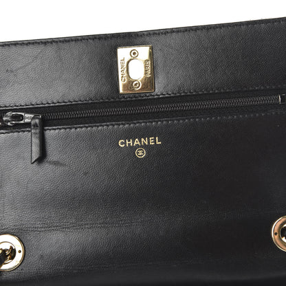Chanel Lambskin Quilted Trendy CC Wallet On Chain WOC Black 8 of 11
