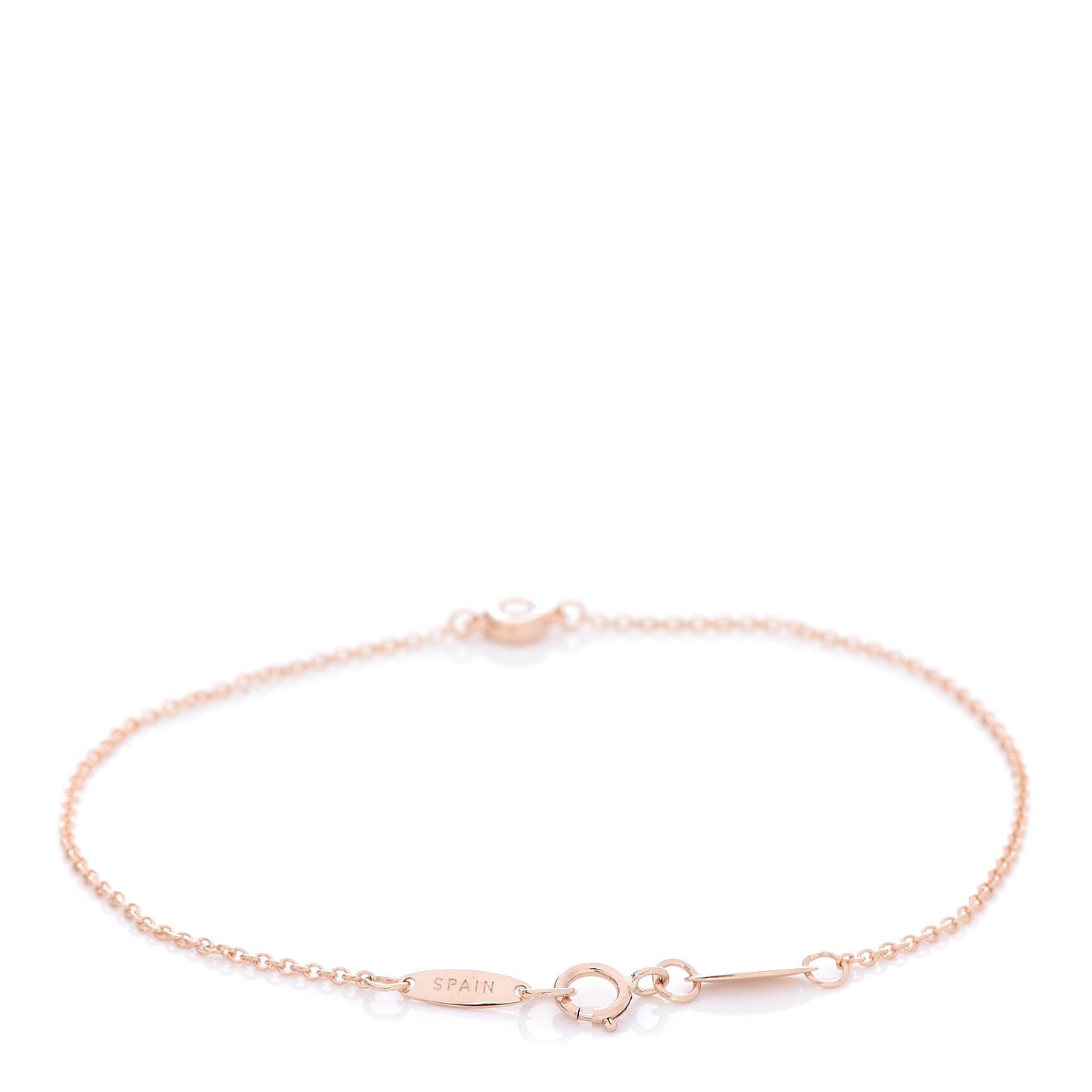 18K Rose Gold Diamond .07ct Elsa Peretti Diamonds by the Yard Bracelet