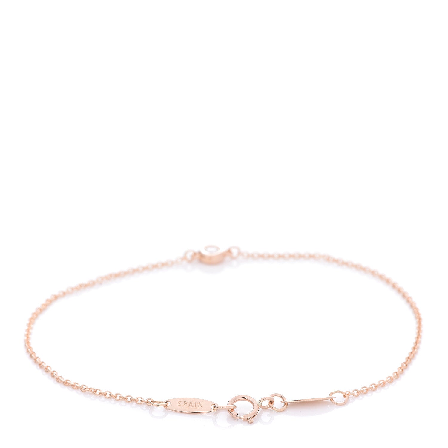Tiffany 18K Rose Gold Diamond .07ct Elsa Peretti Diamonds by the Yard Bracelet 3 of 7