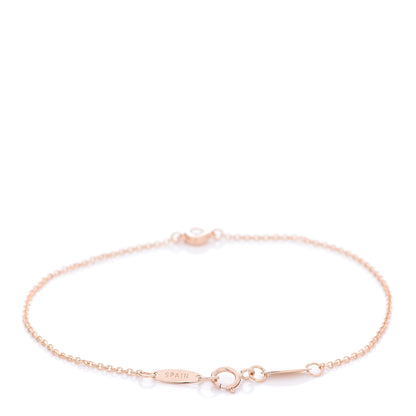 Tiffany 18K Rose Gold Diamond .07ct Elsa Peretti Diamonds by the Yard Bracelet 3 of 7