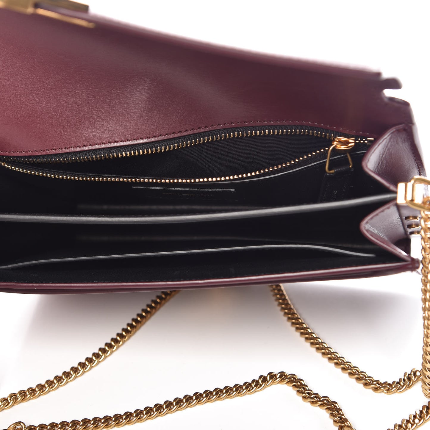 Smooth Calfskin Monogram Cassandra Clasp Bag Rouge Legion