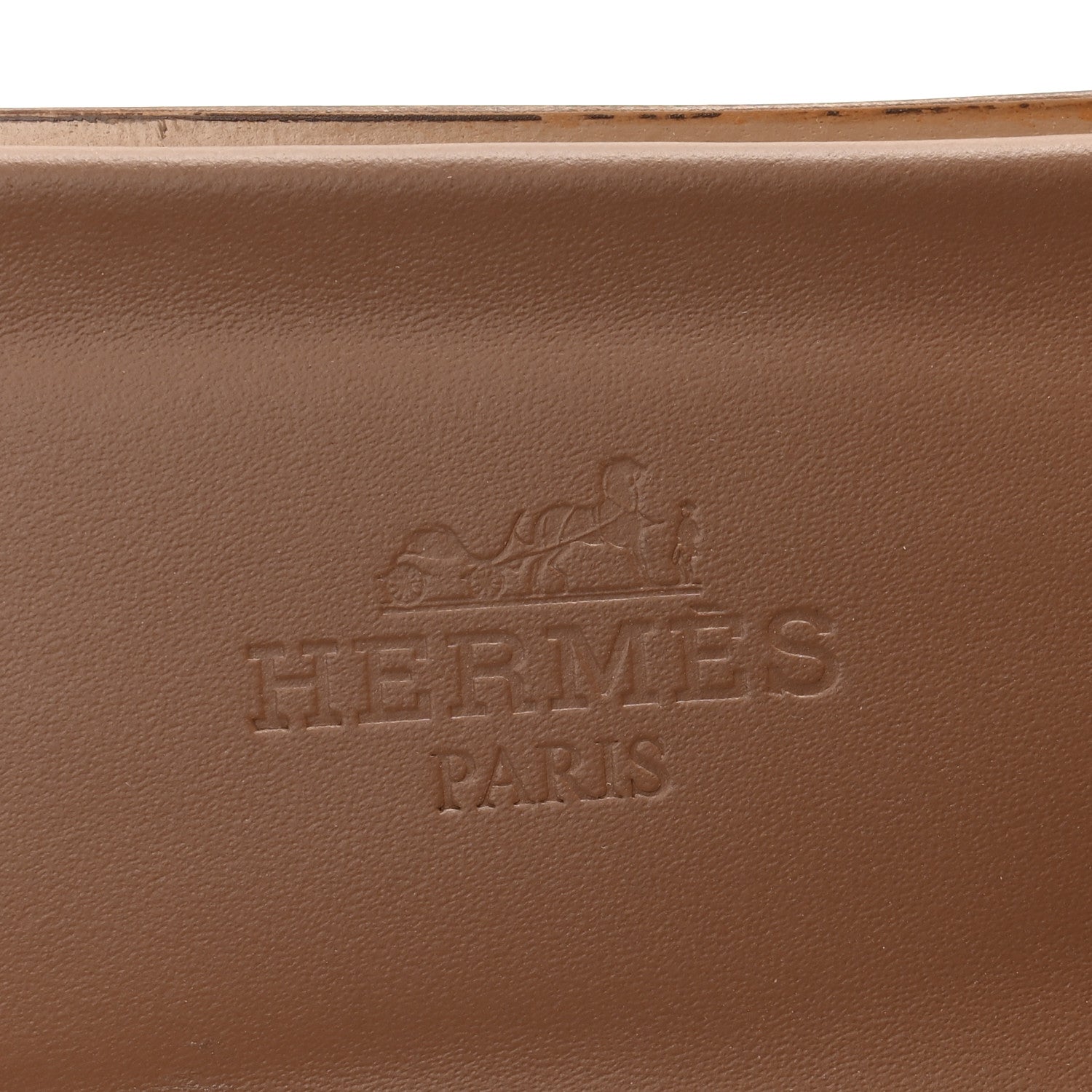 Hermes Box Calfskin Oran Sandals 39.5 Gold 8 of 9