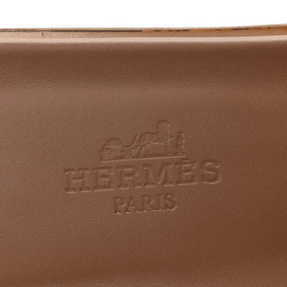 Hermes Box Calfskin Oran Sandals 39.5 Gold 8 of 9