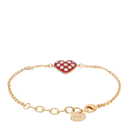 Christian Dior Metal Dioramour Bracelet Red Gold 3 of 3