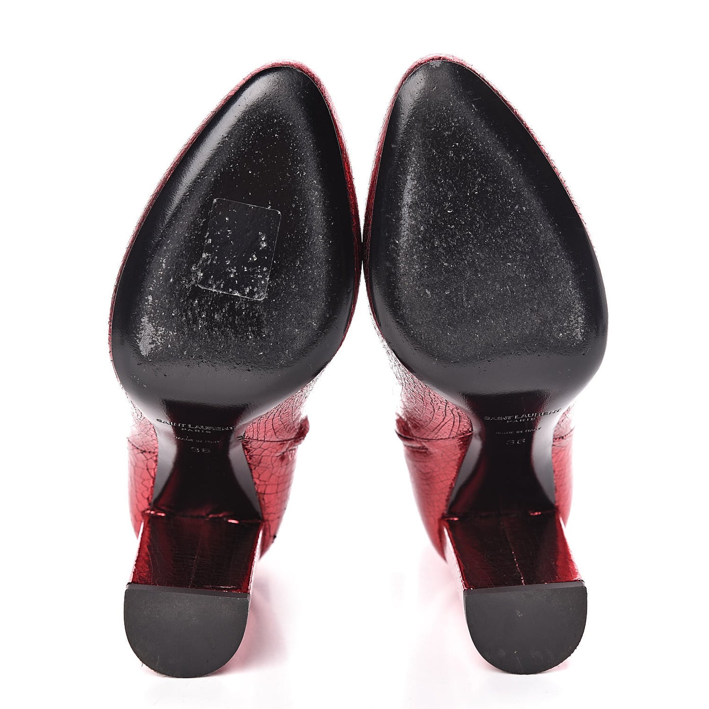 Metallic Crackled Lou 95 Zip Bootie 36 Metal Barolo