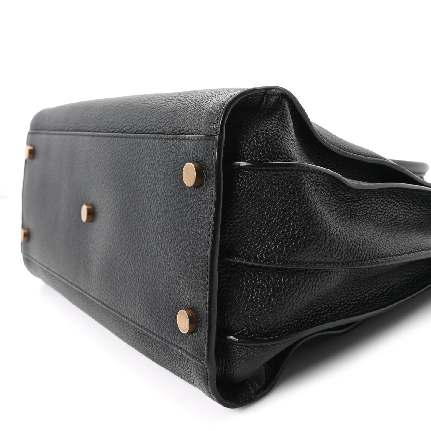 Grained Calfskin Small Supple Sac De Jour Black