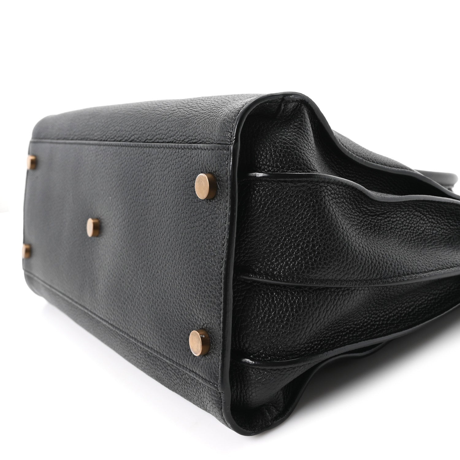 Saint Laurent Grained Calfskin Small Supple Sac De Jour Black 9 of 9