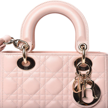 Christian Dior Lambskin Cannage Small Lucky Badges My Lady Dior Pink 10 of 15