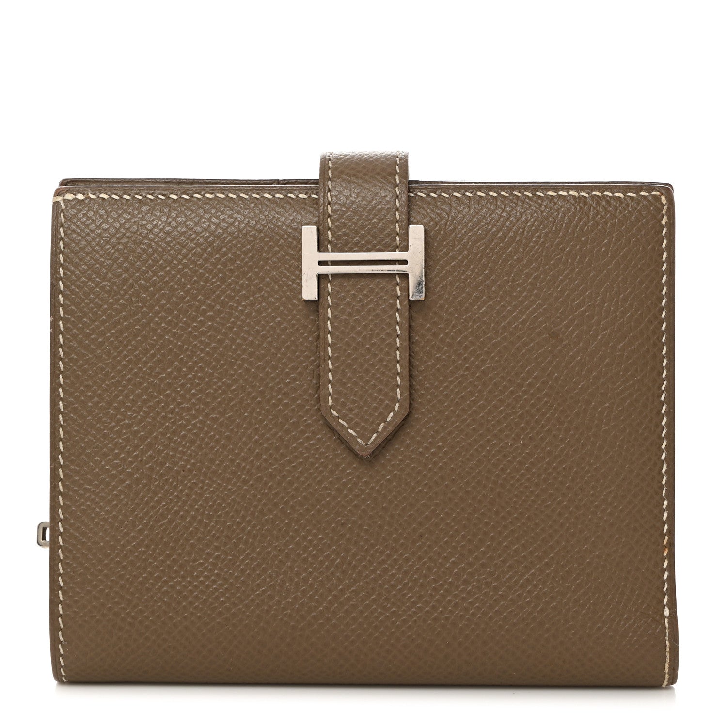 Hermes Epsom Bearn Compact Wallet Etoupe 1 of 7