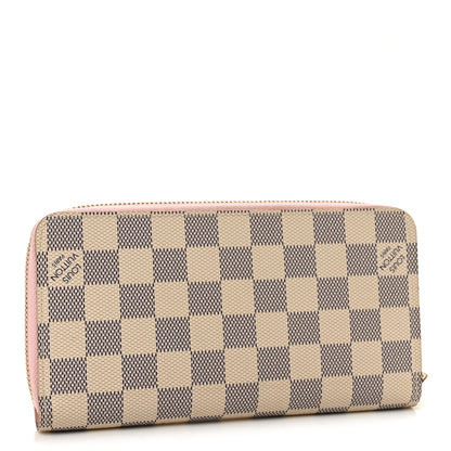 Louis Vuitton Damier Azur Zippy Wallet Rose Ballerine 3 of 11