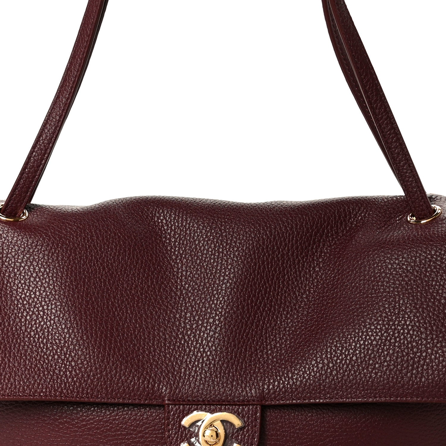 Chanel Grained Calfskin Small Souplissimo Maxi Flap Burgundy 8 of 11