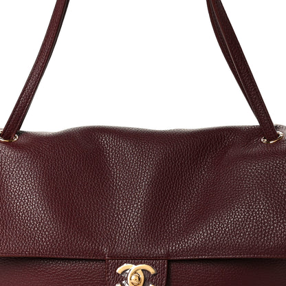 Chanel Grained Calfskin Small Souplissimo Maxi Flap Burgundy 8 of 11