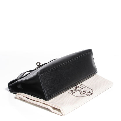 Hermes Chevre Mysore Kelly Pochette Clutch Black 6 of 21