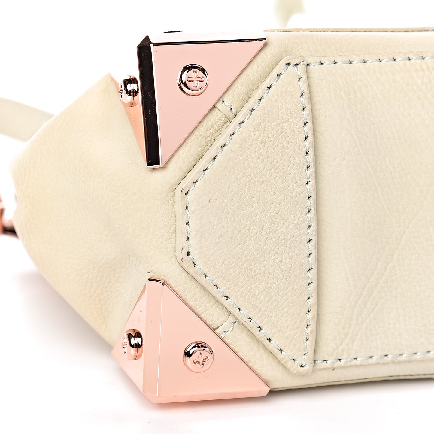 Calfskin Small Marion Tote Aloe Rose Gold Hardware