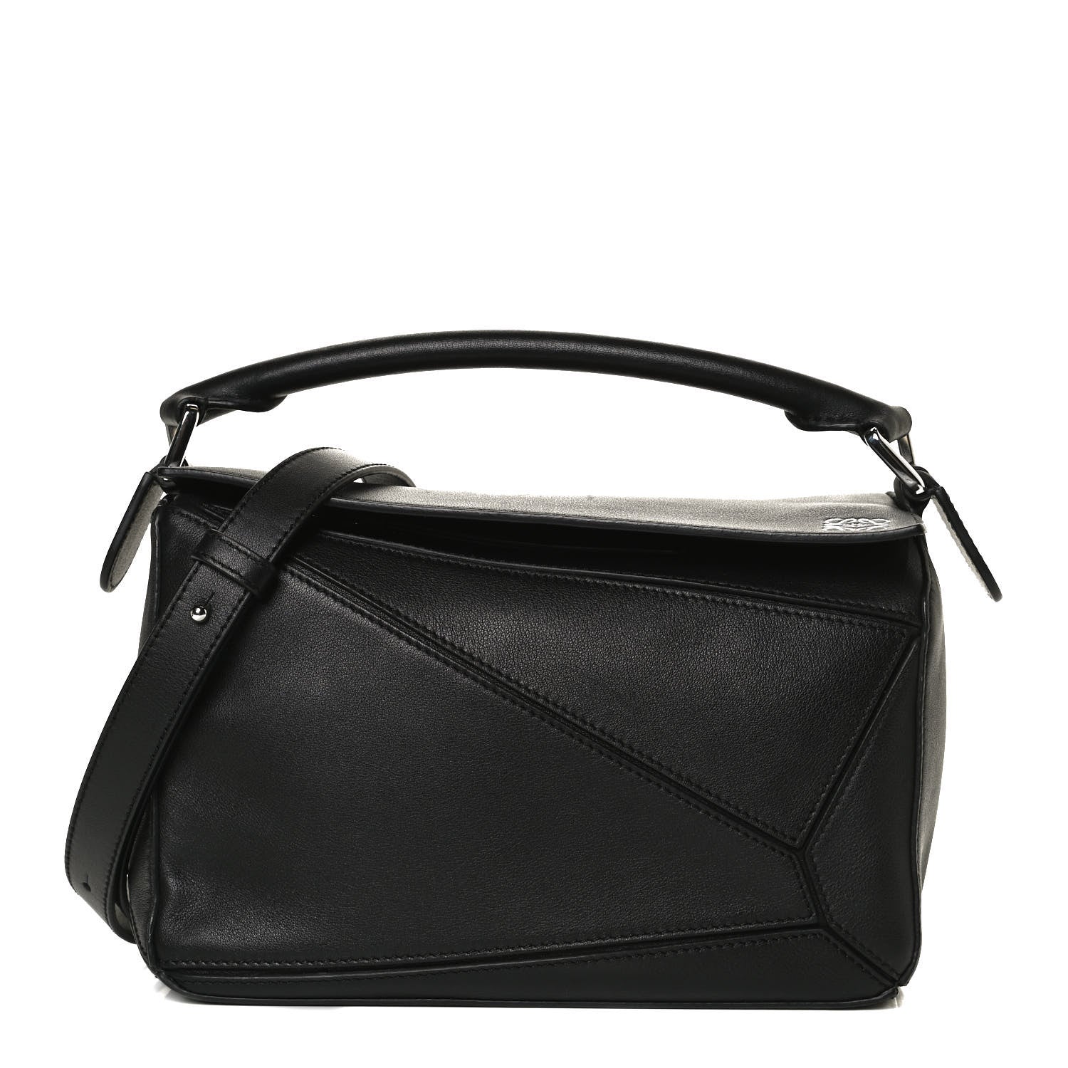 Loewe Calfskin Small Puzzle Bag Black 1 of 11
