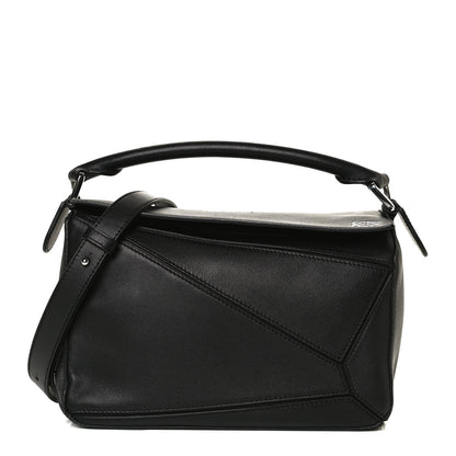 Loewe Calfskin Small Puzzle Bag Black 1 of 11