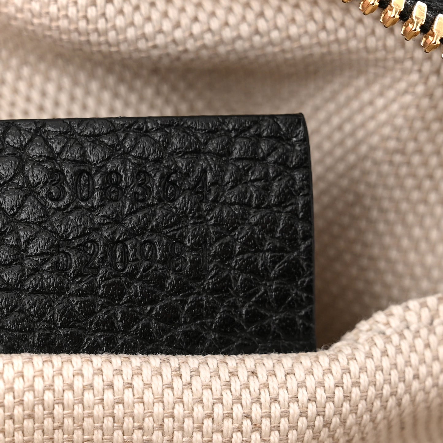 Pebbled Calfskin Small Soho Disco Bag Black