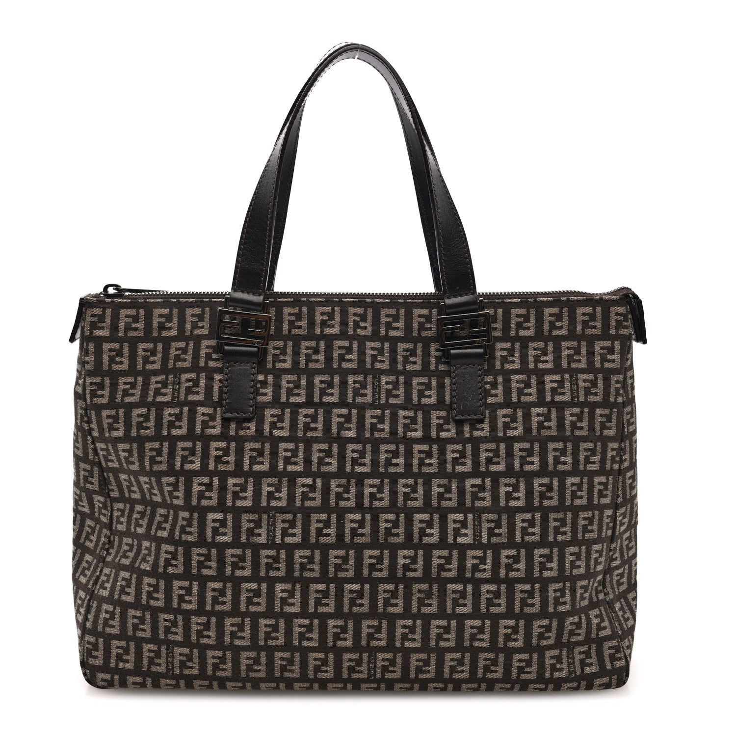 Fendi Zucchino Vitello Roll Tote Tobacco 1 of 9