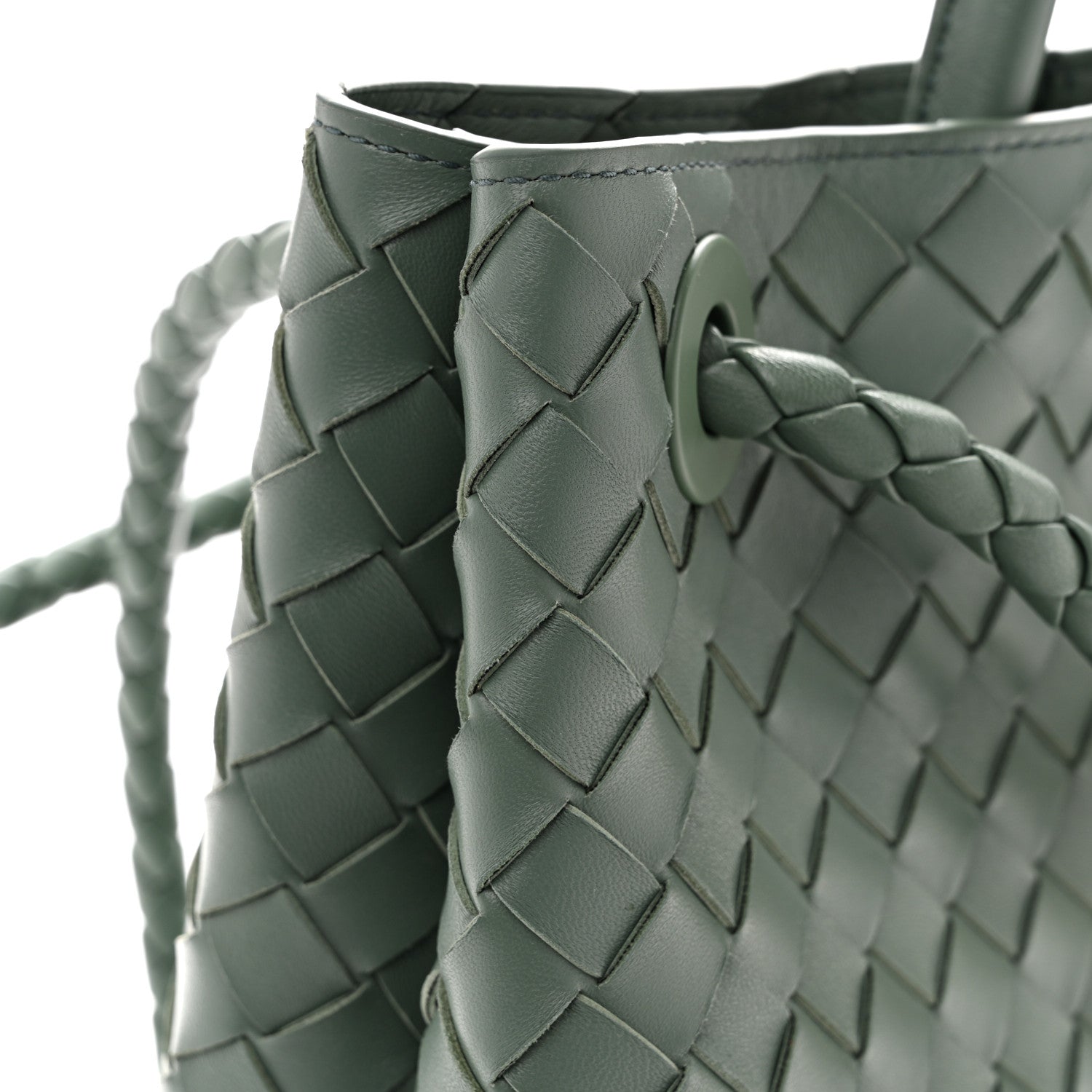 Bottega Veneta Nappa Intrecciato Medium Andiamo Shoulder Bag Aloe 15 of 15
