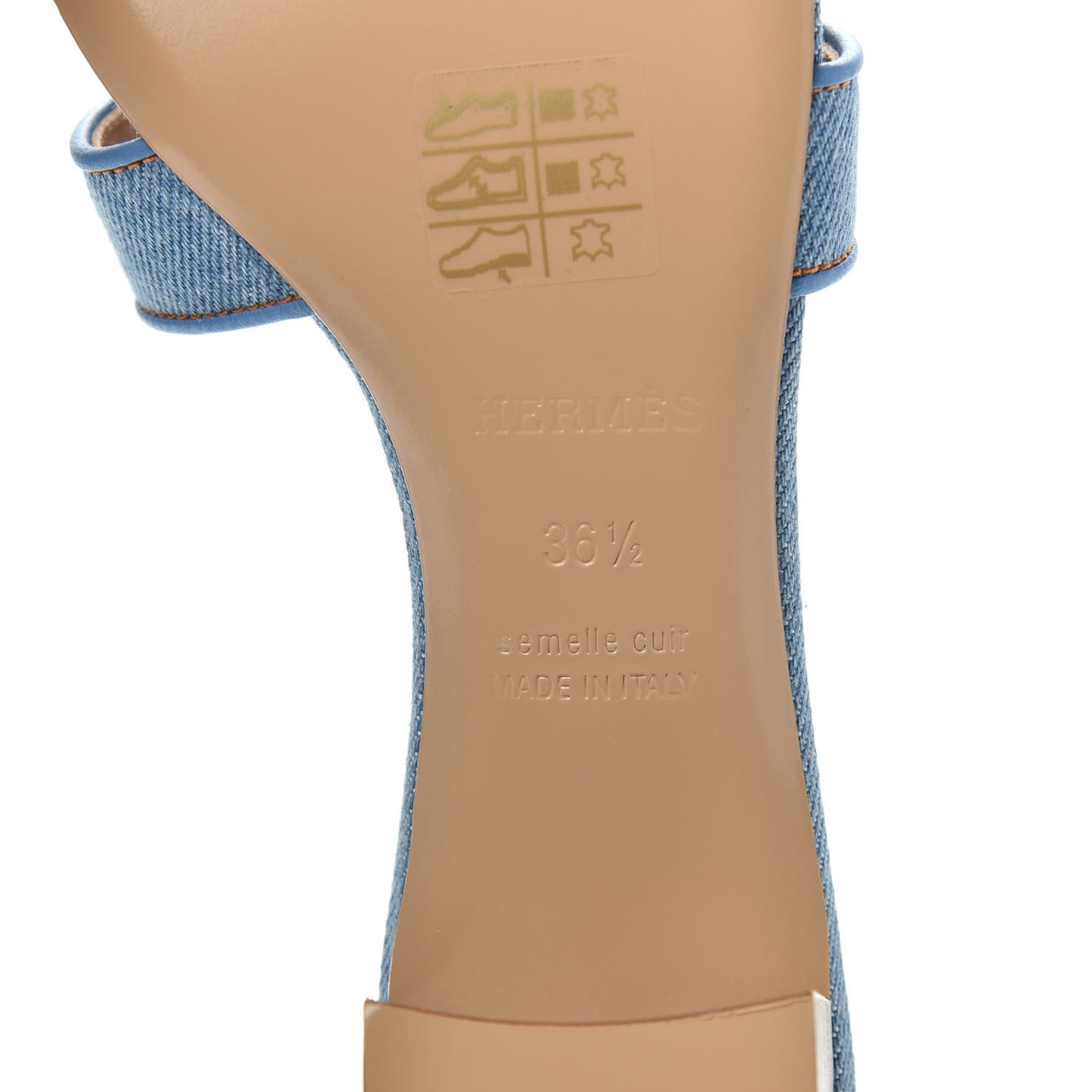 Denim Oasis Sandals 36.5 Bleu Clair