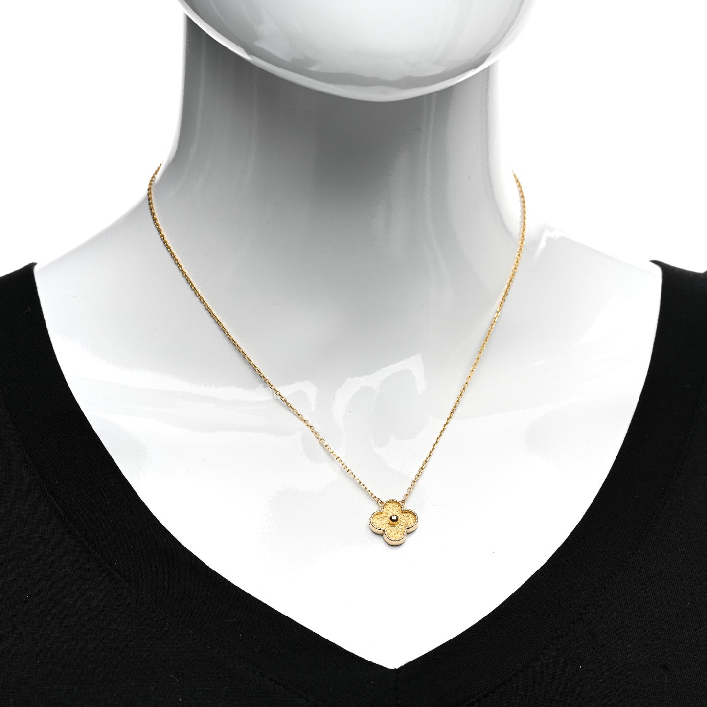 18K Yellow Gold Vintage Alhambra Pendant Necklace