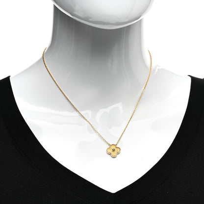Van Cleef & Arpels 18K Yellow Gold Vintage Alhambra Pendant Necklace 2 of 5