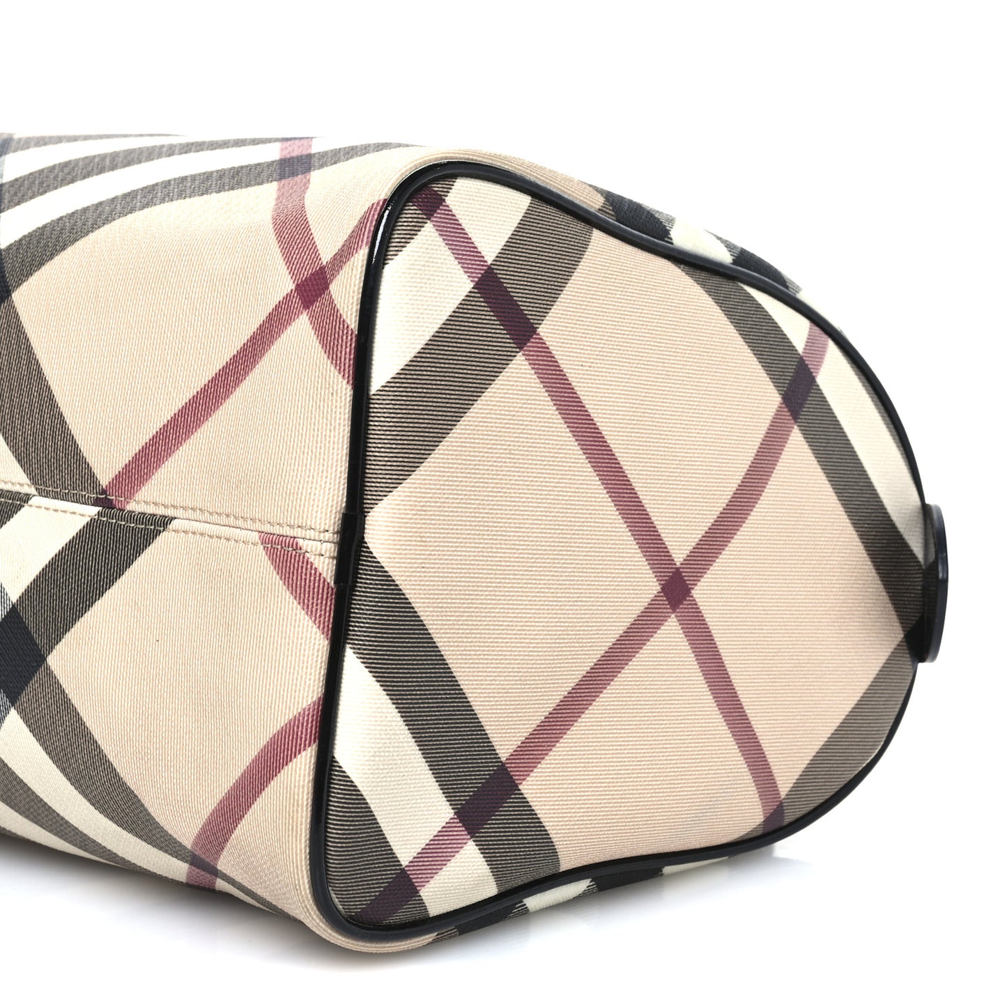 Nova Check Patent Small Chester Bowling Bag Black