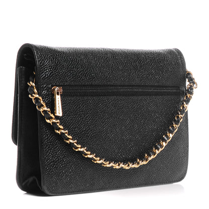 Chanel Caviar Timeless CC Wallet on Chain WOC Black 5 of 8