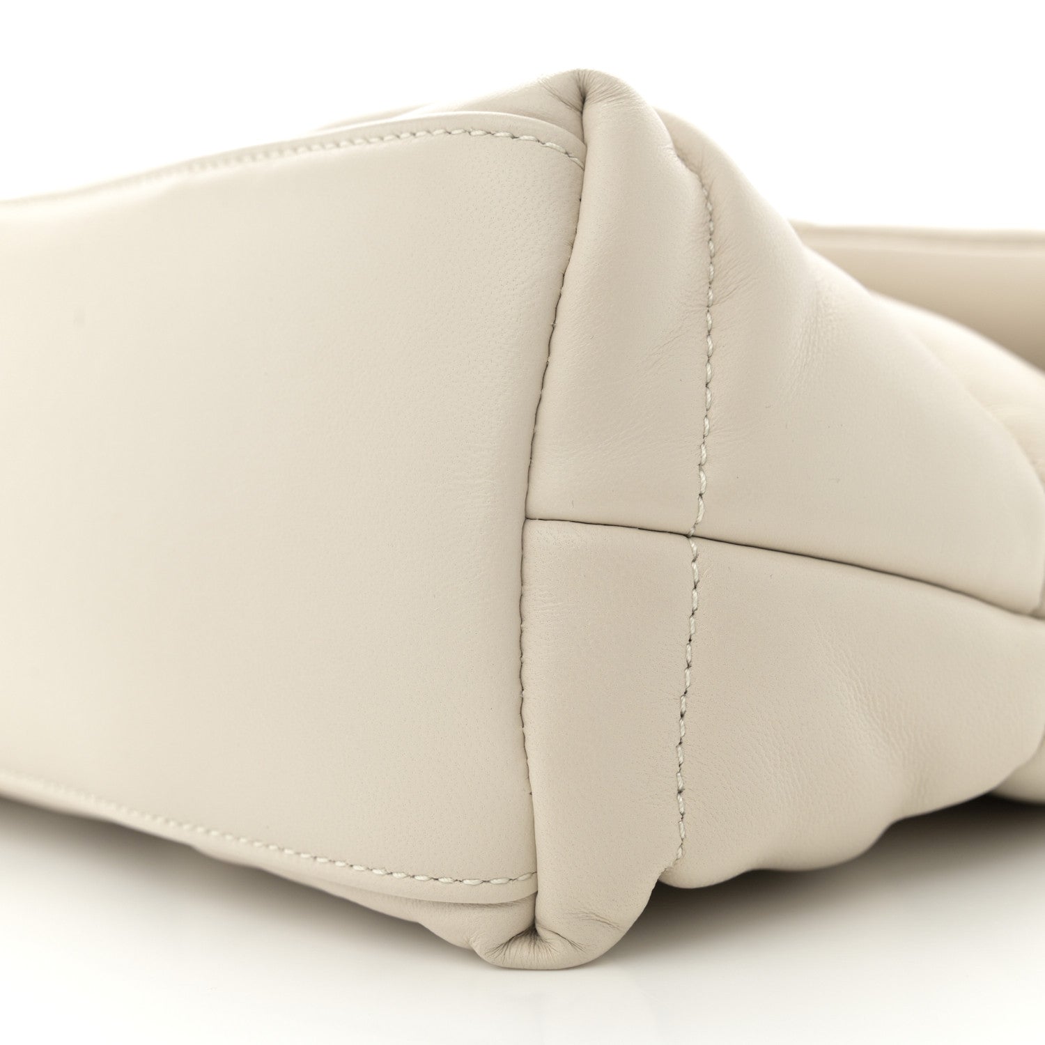 Saint Laurent Lambskin Quilted Small Loulou Puffer Monogram Chain Satchel Crema Soft 10 of 12