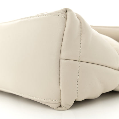 Saint Laurent Lambskin Quilted Small Loulou Puffer Monogram Chain Satchel Crema Soft 10 of 12