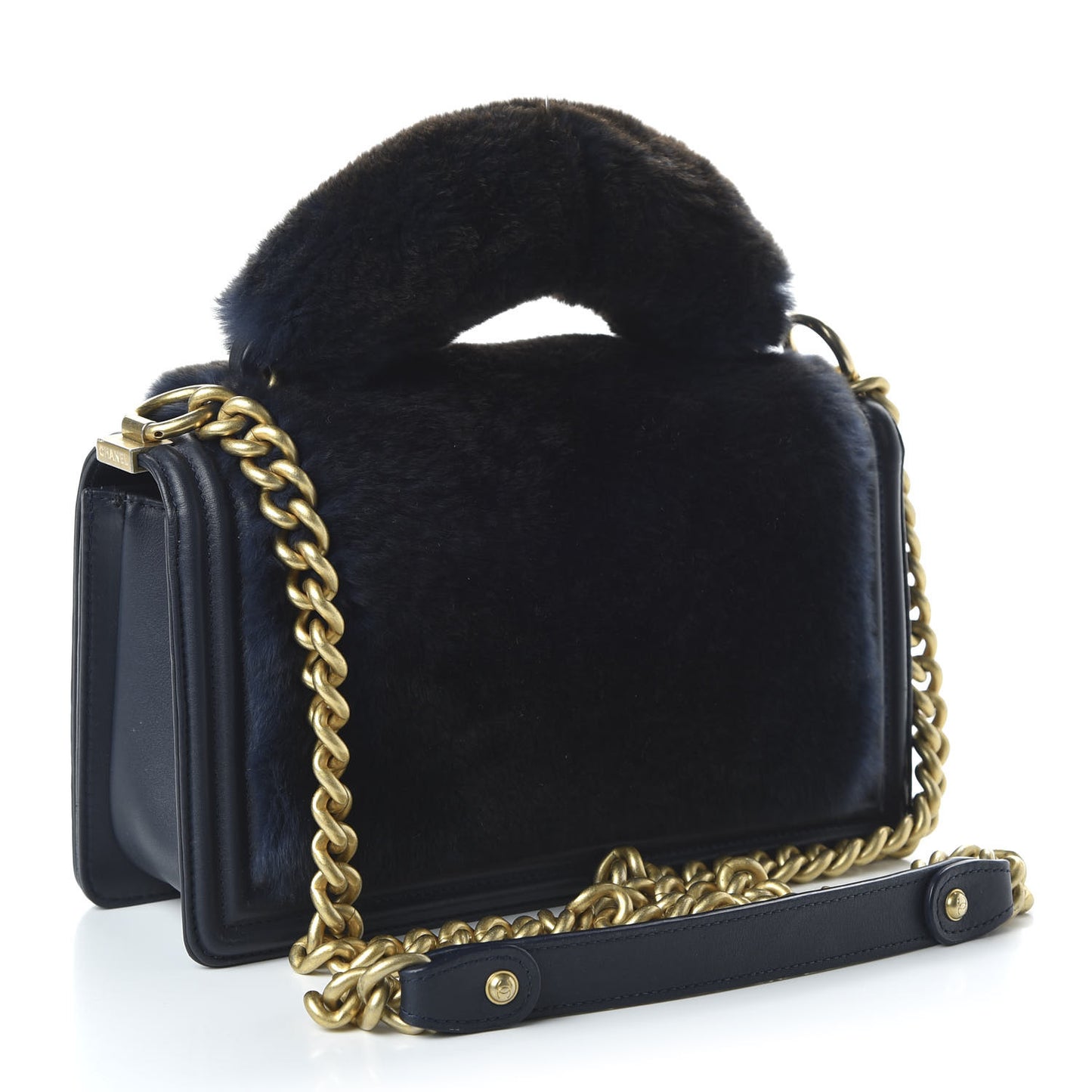 Orylag Medium Boy Top Handle Flap Navy