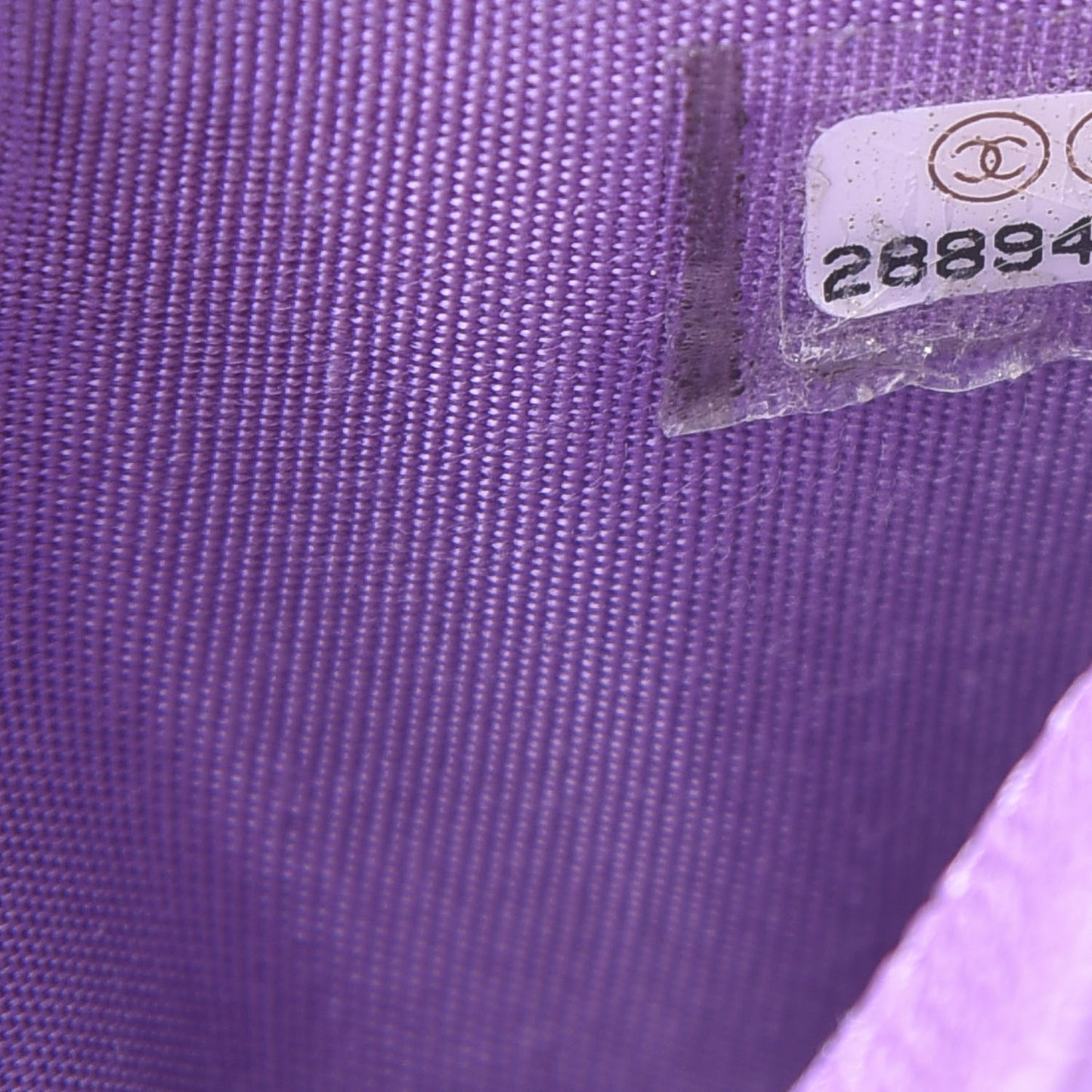 Caviar Quilted Filigree Card Holder Purple