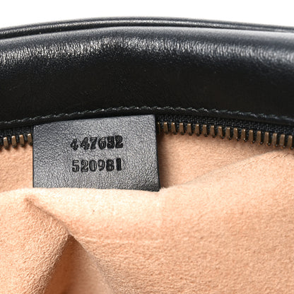 Gucci Calfskin Matelasse Small GG Marmont Chain Shoulder Bag Black 7 of 10