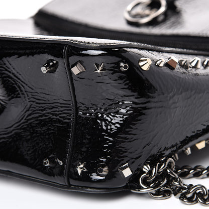 Christian Louboutin Vintage Patent Calfskin Rubylou Backpack Black 12 of 12