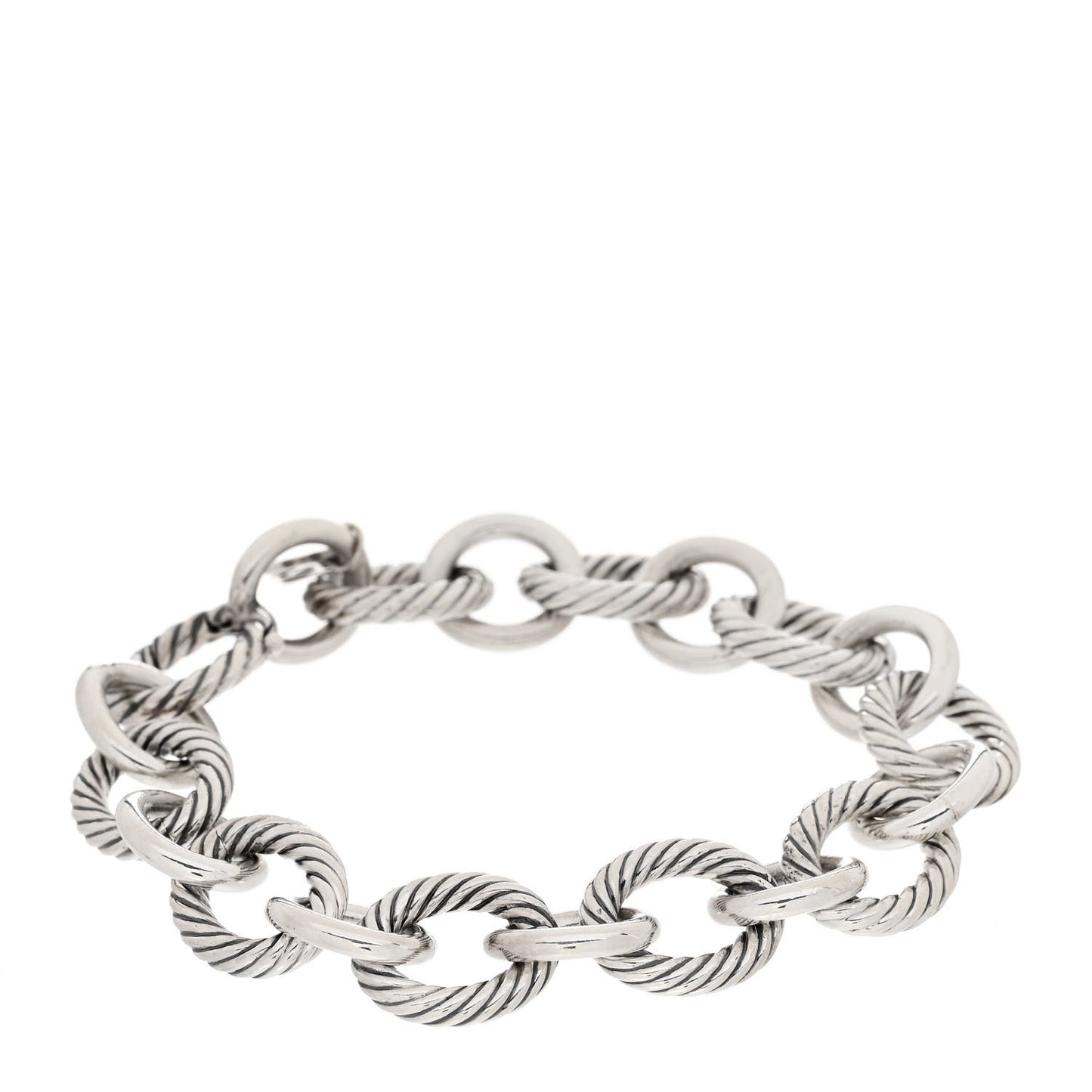 Sterling Silver 12mm Large Oval Link Bracelet