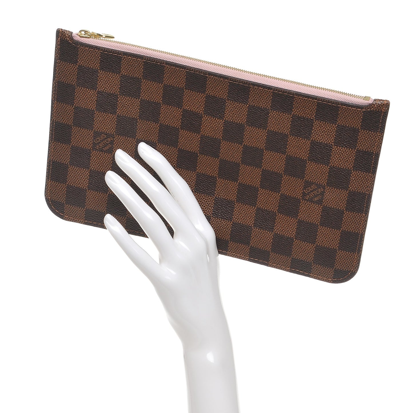 Damier Ebene Neverfull MM GM Pochette Rose Ballerine