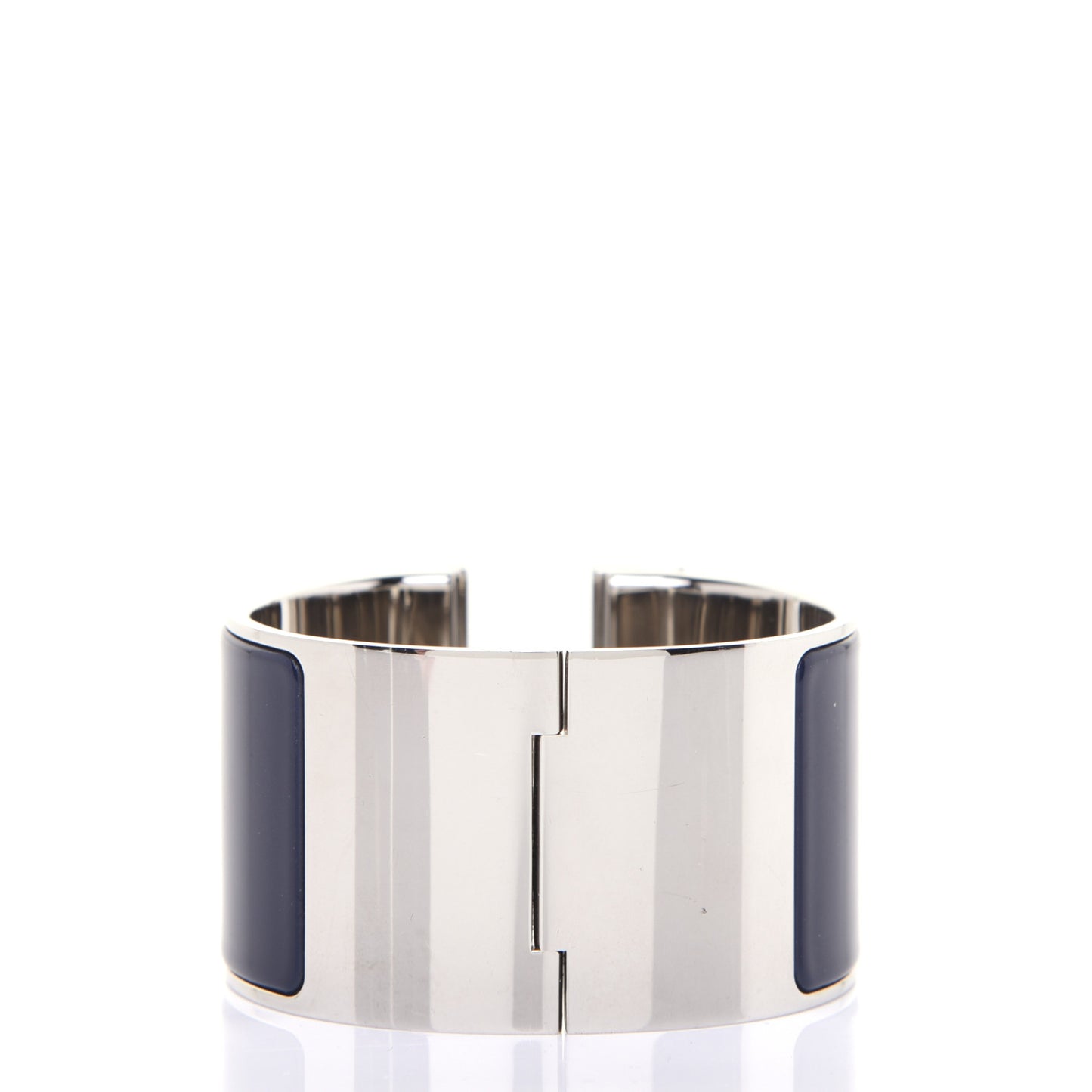 Enamel Extra Wide Clic Clac H Bracelet PM Bleu Nuit