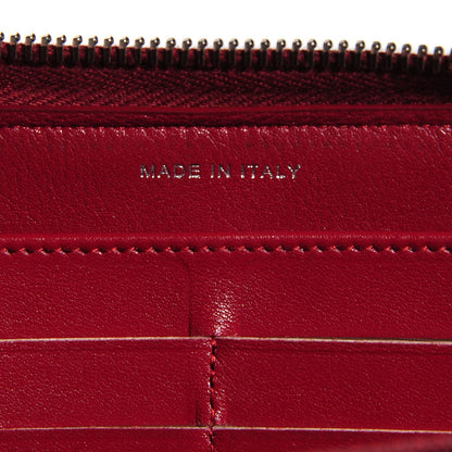 Chanel Caviar Quilted Large Gusset Zip Around Wallet Dark Red 8 of 9