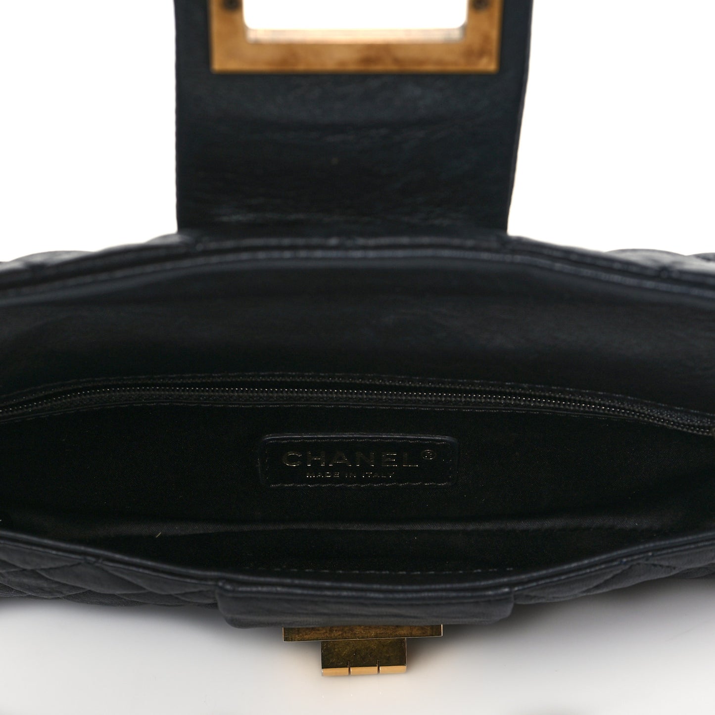 Sheepskin Mademoiselle Clutch Black