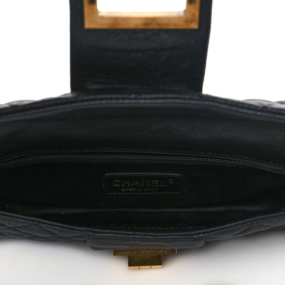Chanel Sheepskin Mademoiselle Clutch Black 5 of 10